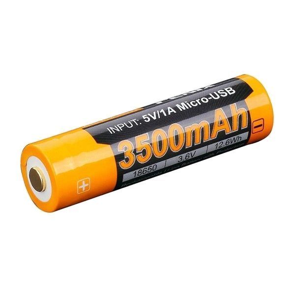 Fenix ARB-L18-3500U Акумулятор 18650 3500 mAh micro usb зарядка 99-00011813 фото