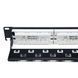L&W ELECTRONICAL LW-PP74 Патч-панель 19" 24xRJ-45 UTP, кат. 6a, із заднім організатором з пластиковими шторками, LW 99-00006946 фото 4