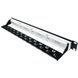 L&W ELECTRONICAL LW-PP74 Патч-панель 19" 24xRJ-45 UTP, кат. 6a, із заднім організатором з пластиковими шторками, LW 99-00006946 фото 3