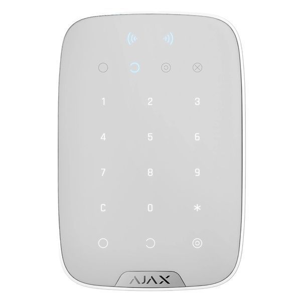 Ajax Keypad S Plus (8PD) white Беспроводная клавиатура с поддержкой защищенных карт и брелок 99-00014681 фото