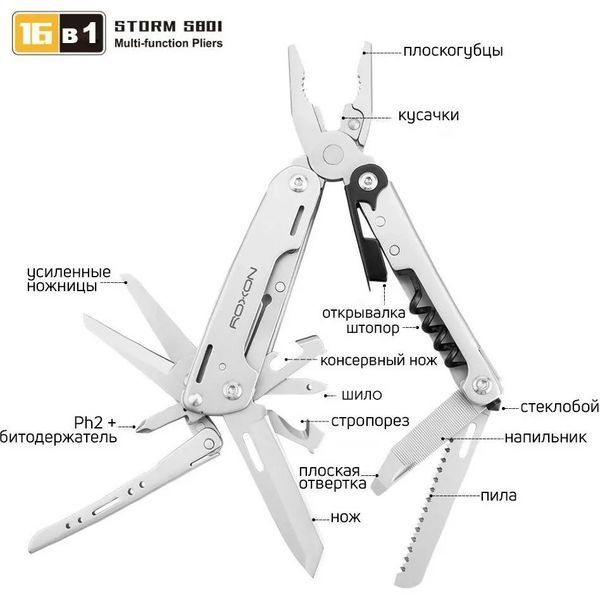 Roxon Storm S801S Мультитул 99-00011495 фото