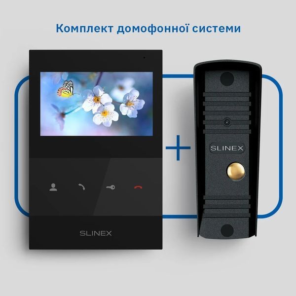 Slinex SQ-04(Black)+ML-16НD(Black) Комплект&nbsp;відеодомофону 99-00014499 фото