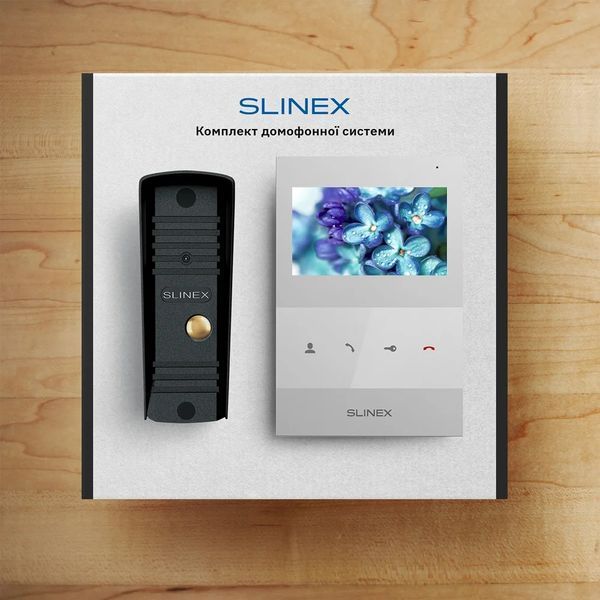 Slinex SQ-04(White)+ML-16НD(Black) Комплект&nbsp;відеодомофону 99-00014544 фото