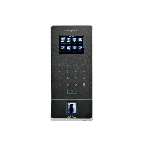 Біометричний термінал ZKTeco PROCAPTURE-X зі зчитувачем відбитка пальця, карт EM-Marine, з Wi-Fi 177993 фото