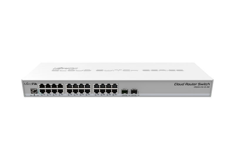 MikroTik CRS326-24G-2S+RM 24-портовий керований L2 комутатор 99-00002337 фото