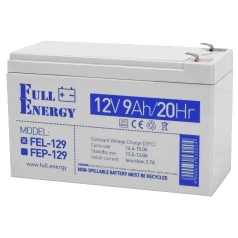 Full Energy FEL-129 Акумулятор гелевий 12В 9А•г 99-00009130 фото