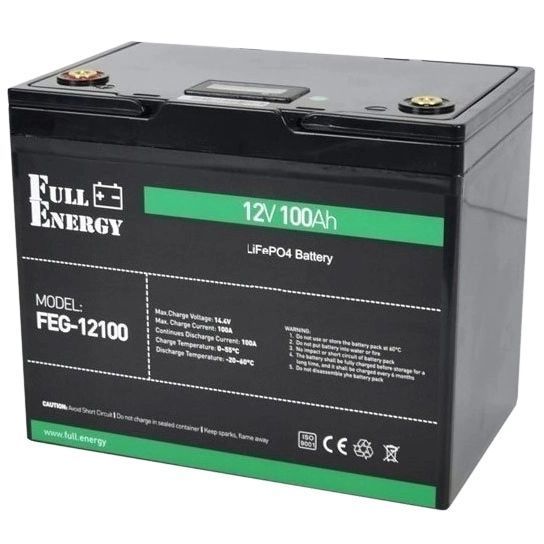 Full Energy FEG-12100 Аккумулятор LiFePO4 12В 100А&bull;ч 99-00013102 фото